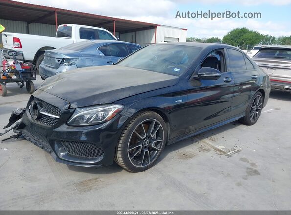 55SWF6EB4JU261042 2018 MERCEDES-BENZ AMG C 43 Black წინა მარცხენა ხედი სამი მეოთხედიდან