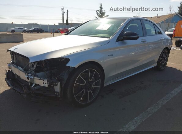 55SWF6EB5HU198060 2017 MERCEDES-BENZ AMG C 43 Серебряный Передняя левая четверть