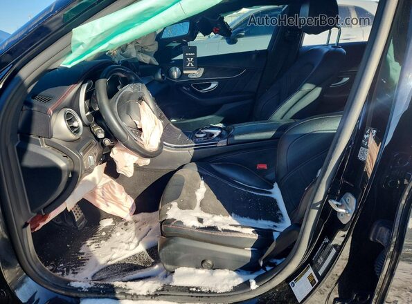 55SWF6EB6HU214296 2017 MERCEDES-BENZ C Black Vista interior delantera