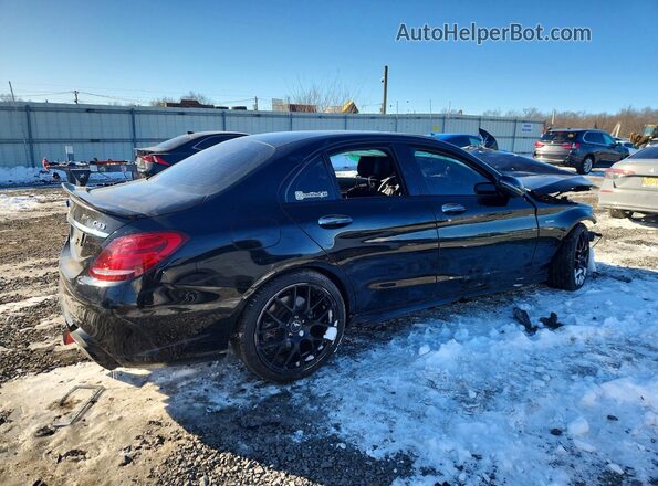 55SWF6EB6HU214296 2017 MERCEDES-BENZ C Black Trasero derecho