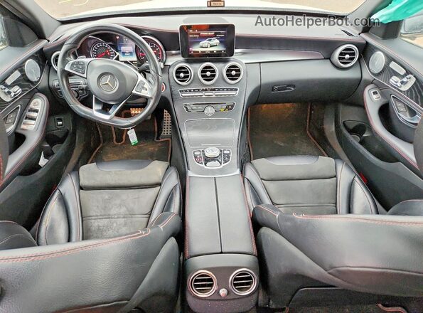 55SWF6EB7HU193118 2017 MERCEDES-BENZ C White წინა პანელის ხედი
