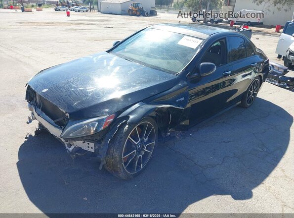 55SWF6EB8HU192947 2017 MERCEDES-BENZ AMG C 43 Black Передня ліва чверть