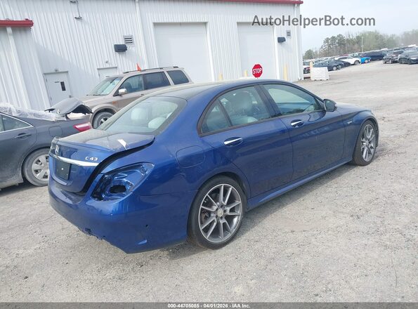 55SWF6EB9JU248688 2018 MERCEDES-BENZ AMG C 43 Blue Հետևի աջ