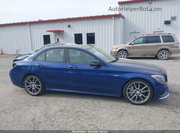 55SWF6EB9JU248688 2018 MERCEDES-BENZ AMG C 43 Blue Սալոնի 360 աստիճան տեսք