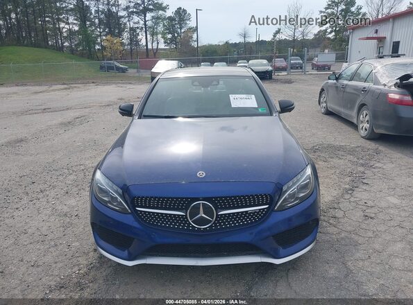 55SWF6EB9JU248688 2018 MERCEDES-BENZ AMG C 43 Blue Սալոնի հետևի տեսք