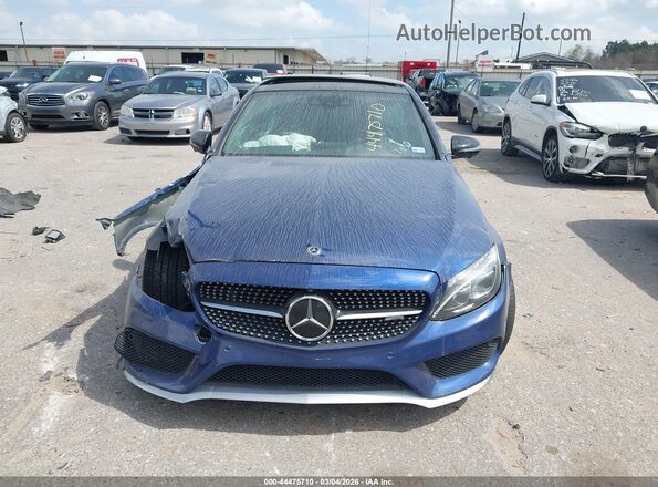 55SWF6EBXJU267430 2018 MERCEDES-BENZ AMG C 43 Blue წინა პანელის ხედი