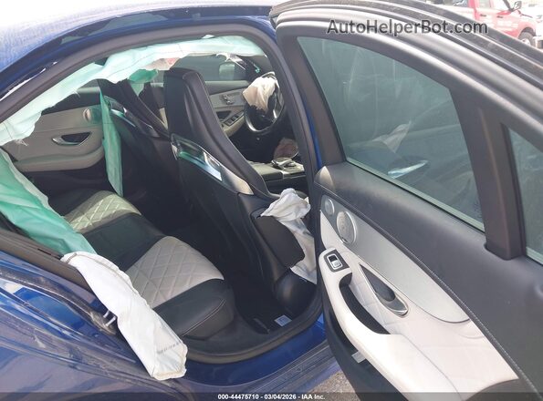 55SWF6EBXJU267430 2018 MERCEDES-BENZ AMG C 43 Blue VIN კოდის სტიკერის ხედი