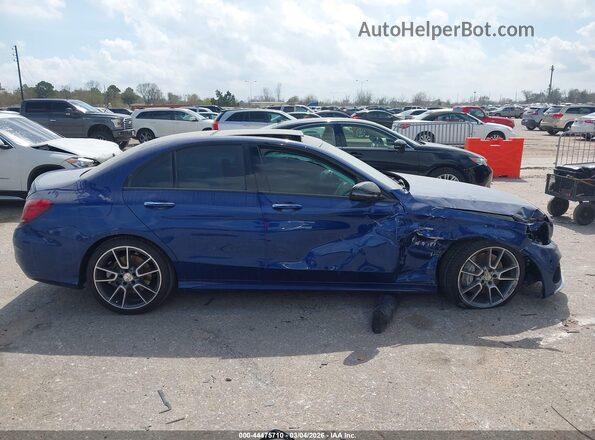 55SWF6EBXJU267430 2018 MERCEDES-BENZ AMG C 43 Blue ხელსაწყოთა პანელის ხედი