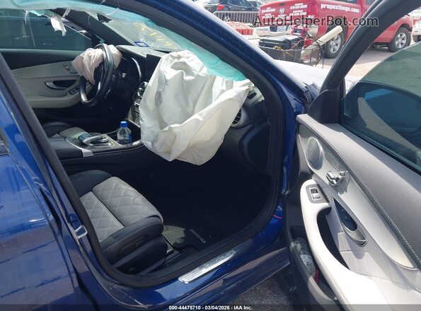 55SWF6EBXJU267430 2018 MERCEDES-BENZ AMG C 43 Blue წინა სალონის ხედი