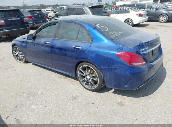 55SWF6EBXJU267430 2018 MERCEDES-BENZ AMG C 43 Blue უკანა მარცხენა