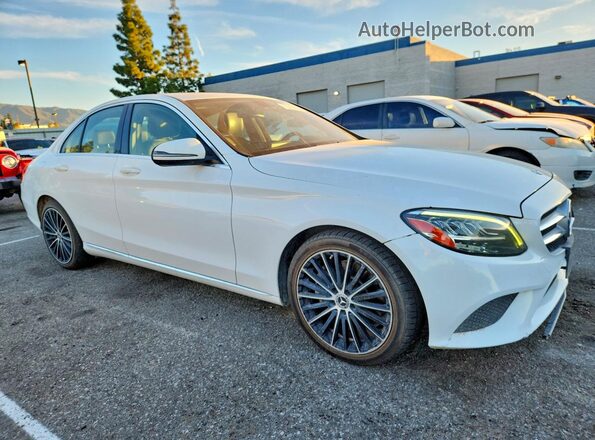 55SWF8DB0KU313913 2019 MERCEDES-BENZ C White 