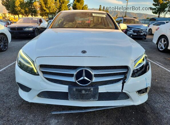 55SWF8DB0KU313913 2019 MERCEDES-BENZ C White 