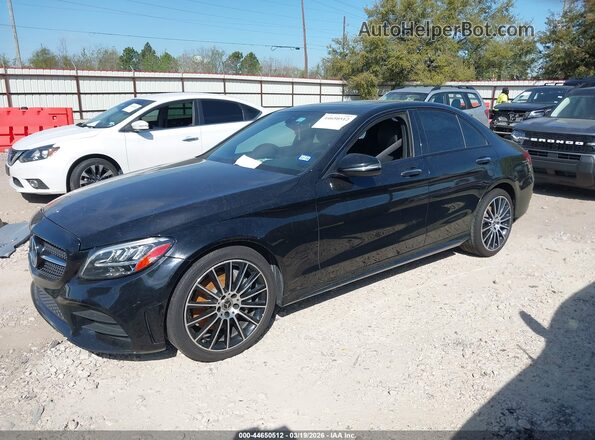 55SWF8DB2KU310415 2019 MERCEDES-BENZ C-CLASS Black Vista tres cuartos delantera izquierda