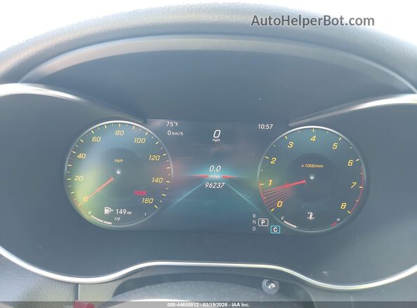 55SWF8DB2KU310415 2019 MERCEDES-BENZ C-CLASS Black Vista de los asientos traseros