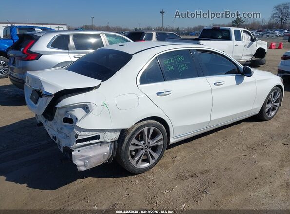 55SWF8DB4KU295030 2019 MERCEDES-BENZ C-CLASS White Задня права чверть