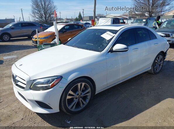 55SWF8DB4KU295030 2019 MERCEDES-BENZ C-CLASS White Передня ліва чверть
