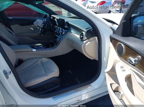 55SWF8DB6KU294784 2019 MERCEDES-BENZ C-CLASS White Սալոնի դիմացի տեսք