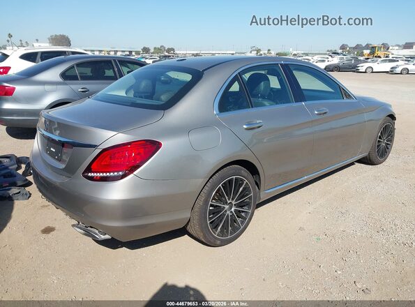 55SWF8DB6KU314516 2019 MERCEDES-BENZ C-CLASS Gray უკანა მარჯვენა