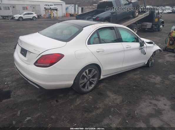 55SWF8EB0KU300349 2019 MERCEDES-BENZ C-CLASS Белый Задняя правая четверть