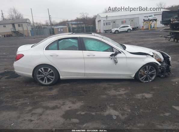 55SWF8EB0KU300349 2019 MERCEDES-BENZ C-CLASS Белый Вид задней части салона