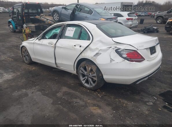 55SWF8EB0KU300349 2019 MERCEDES-BENZ C-CLASS Белый Задняя левая четверть