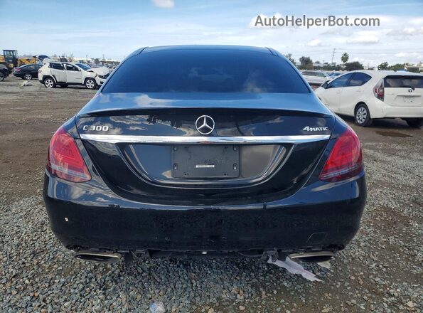 55SWF8EB0KU316423 2019 MERCEDES-BENZ C Black Rear view
