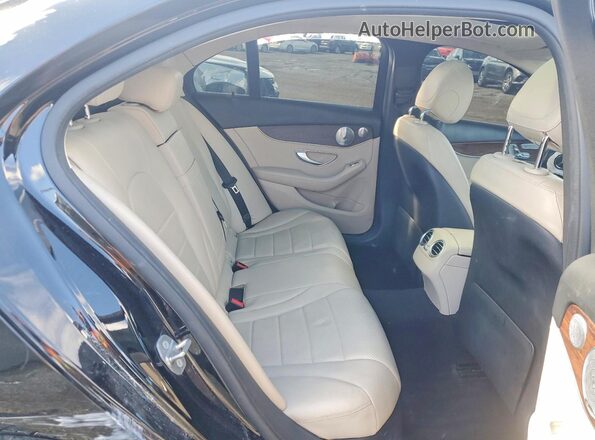 55SWF8EB0KU316423 2019 MERCEDES-BENZ C Black Rear seats view