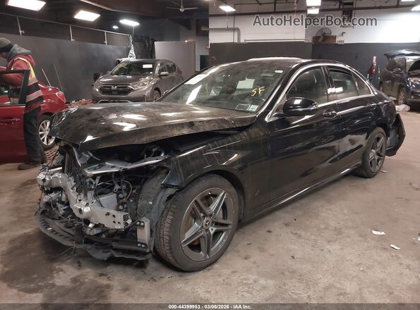 55SWF8EB5LU327063 2020 MERCEDES-BENZ C-CLASS Черный Передняя левая четверть