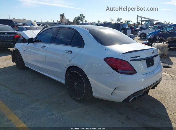 55SWF8GB7LU332696 2020 MERCEDES-BENZ AMG C 63 Белый Задняя левая четверть