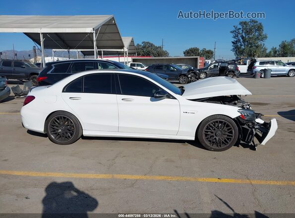 55SWF8GB7LU332696 2020 MERCEDES-BENZ AMG C 63 Белый Вид задней части салона