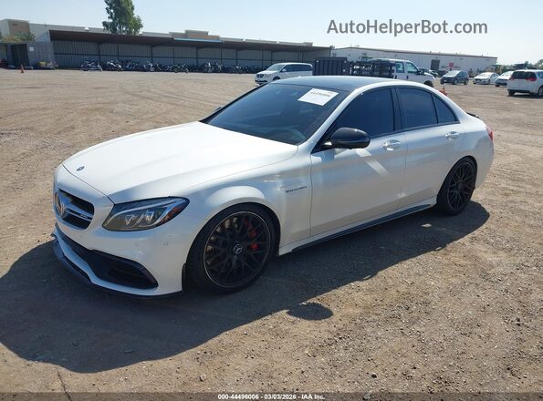 55SWF8HB8HU216607 2017 MERCEDES-BENZ AMG C 63 White Przód lewy