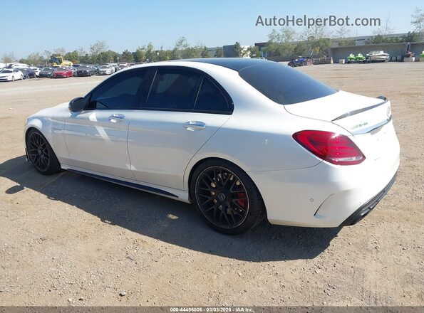 55SWF8HB8HU216607 2017 MERCEDES-BENZ AMG C 63 White Tył lewy