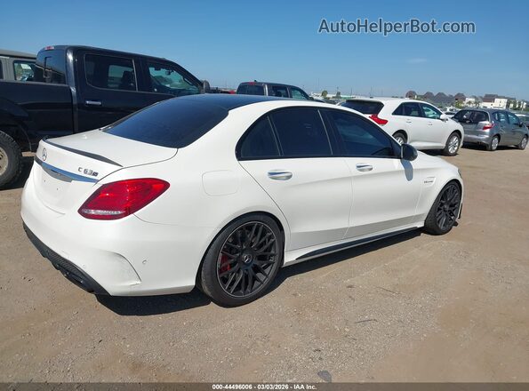 55SWF8HB8HU216607 2017 MERCEDES-BENZ AMG C 63 White Tył prawy
