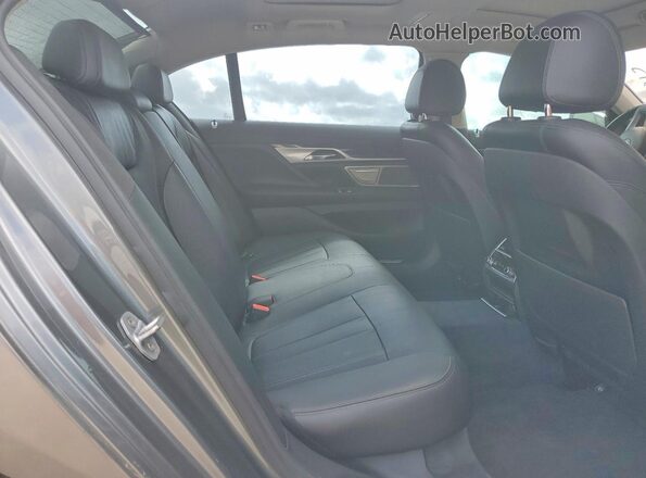 WBA7E2C5XHG740075 2017 BMW 7 SERIES Gray Rear interior view