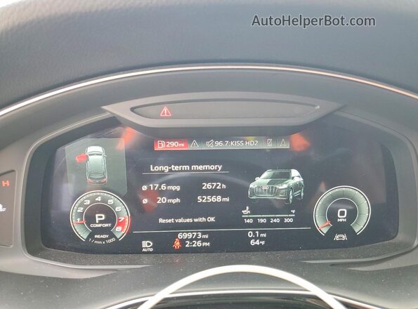 WA1AJAF75MD025142 2021 AUDI Q7 Gray Вид задніх сидінь