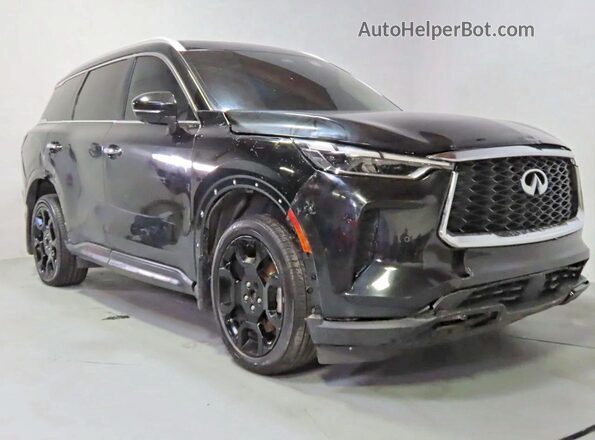 5N1DL1FR7PC368443 2023 INFINITI QX60 Black უკანა მარცხენა