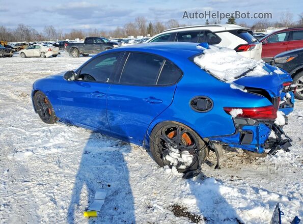 ZARFAMAN0L7626996 2020 ALFA ROMEO GIULIA Синий Задняя правая четверть