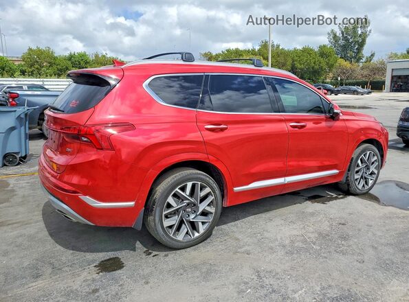 5NMS54AL9PH549300 2023 HYUNDAI SANTA FE CALLIGRAPHY Красный Задняя правая четверть