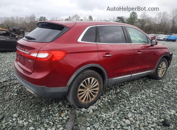 2LMTJ8KR1GBL31618 2016 LINCOLN MKX Красный Передняя правая четверть