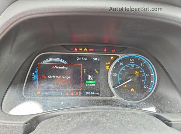 1N4AZ1BV0PC561970 2023 NISSAN LEAF Серебряный Вид щитка приборов