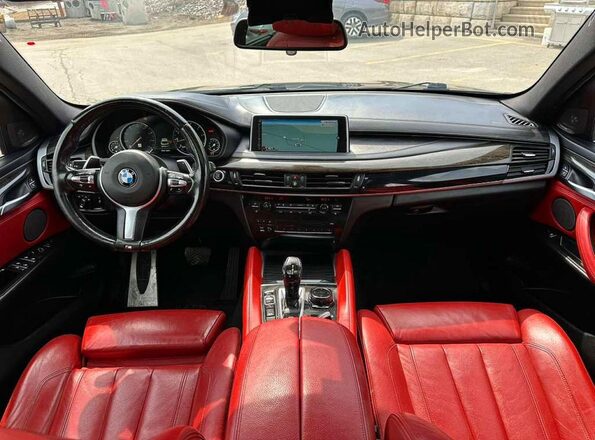 5UXKU6C53G0R34055 2016 BMW X6 Black Widok z tyłu