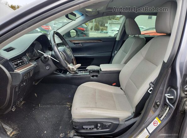 58ABK1GG0GU015147 2016 LEXUS ES Gray წინა სალონის ხედი
