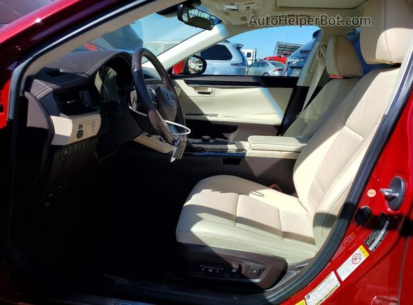 58ABK1GG0HU063670 2017 LEXUS ES Бордовый Вид салона спереди