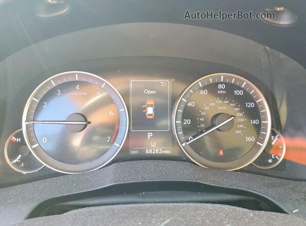 58ABK1GG0HU063670 2017 LEXUS ES Бордовый Вид щитка приборов