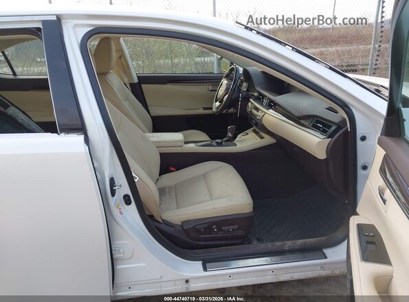 58ABK1GG2JU098720 2018 LEXUS ES 350 White Widok wnętrza z przodu