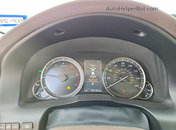 58ABK1GG8HU040394 2017 LEXUS ES Silver Սարքավորումների վահանակի տեսք