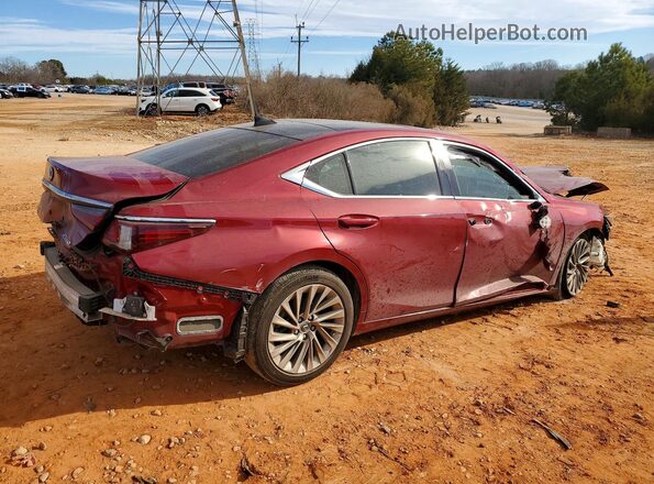 58ABZ1B11KU024446 2019 LEXUS ES Red Rear right