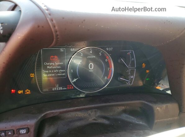 58ABZ1B11KU024446 2019 LEXUS ES Red Instrument cluster view