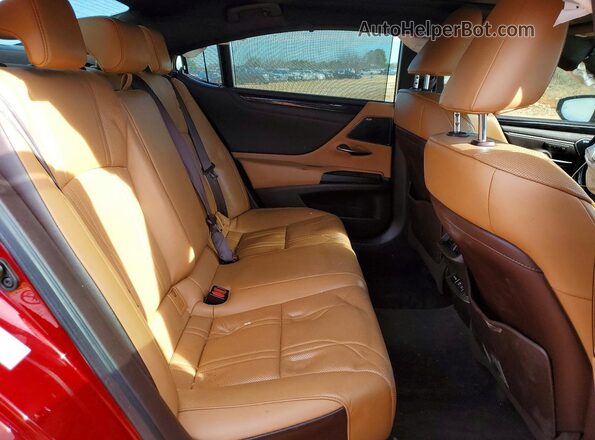 58ABZ1B11KU024446 2019 LEXUS ES Red Rear seats view