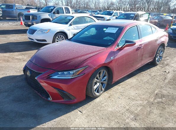 58ABZ1B13KU009463 2019 LEXUS ES 350 Red Przód lewy